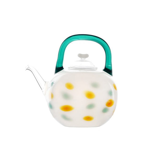 Colorful Jade Glass Kettle