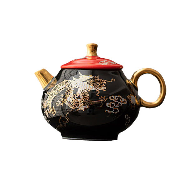 Gold-painted Gold Dragon Teapot