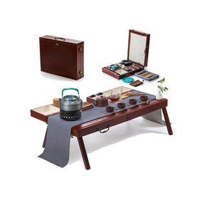 Portable Tea Maker Set Integrated Table for Effortless Brewing Tea ...