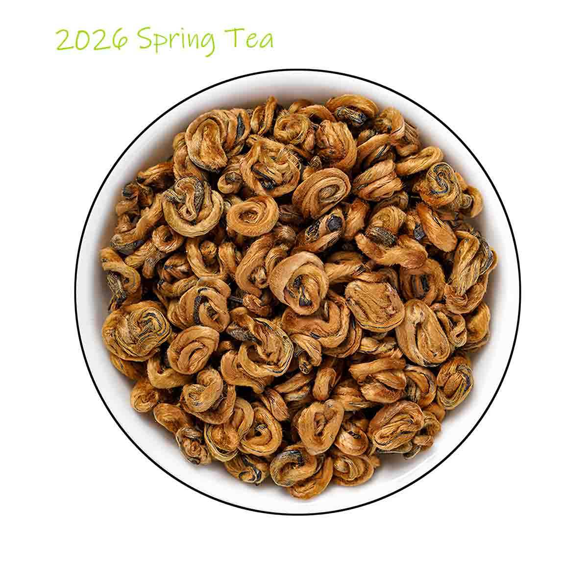 Dianhong Golden Snail Spring Tea | Dian Hong Jin Luo Chinese Black Tea ...