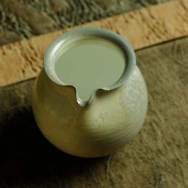Bare-fired Natural Ash Glaze Chai Shao Fairness Cup