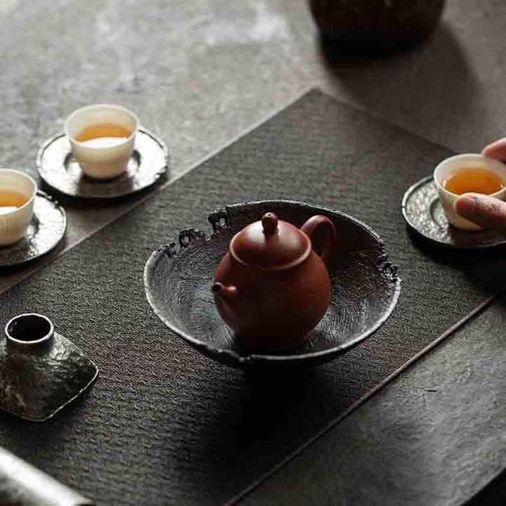 Chai Kiln Damaged Edge Teapot Holder Stand