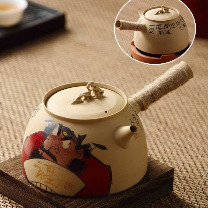 Chaozhou Painted Charcoal Stove Sand Diao Kettle