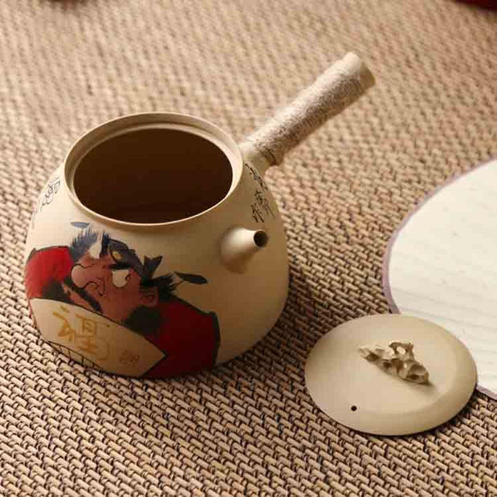 Chaozhou Painted Charcoal Stove Sand Diao Kettle