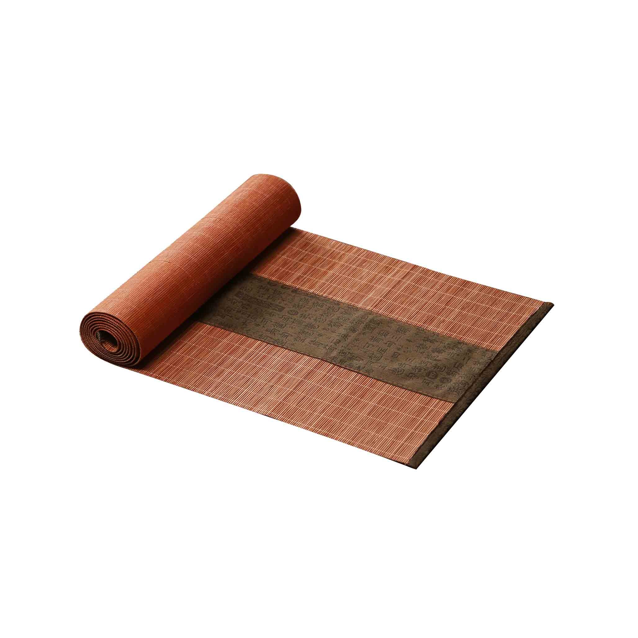 Ground Tea Mat Bamboo Linen Tea Mat - Kung Fu Tea Set Mat Bamboo Embroidery Tablemat ...