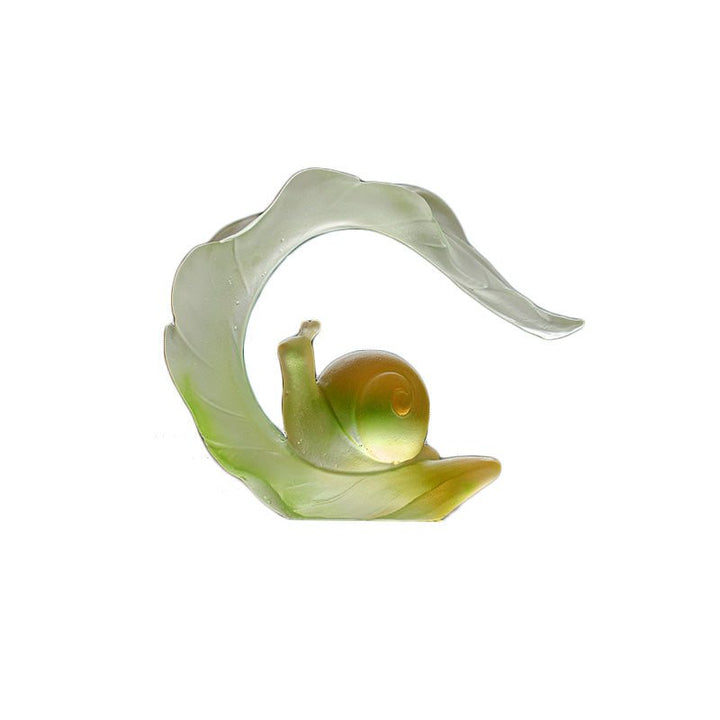 Colored Glaze Snail Zen Incense Stick Holder