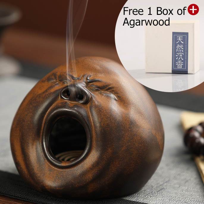 Creative Doze Off Incense Burner Ceramic Aromatherapy Holder