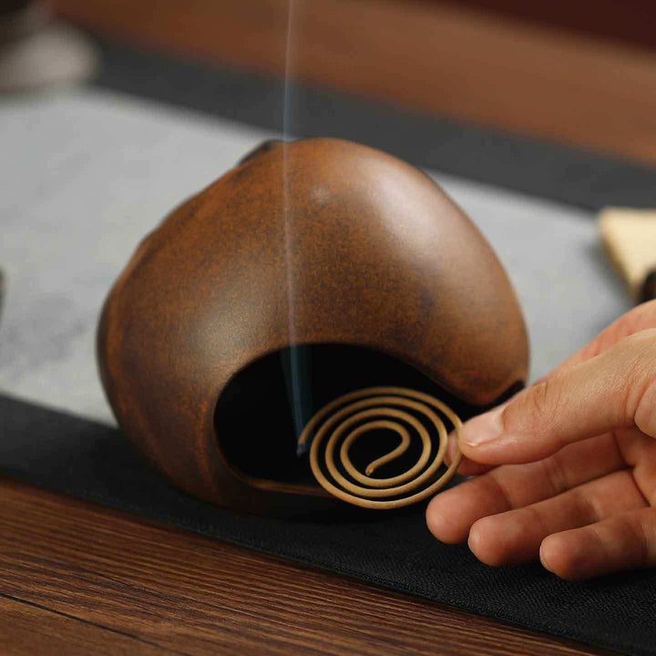 Creative Doze Off Incense Burner Ceramic Aromatherapy Holder