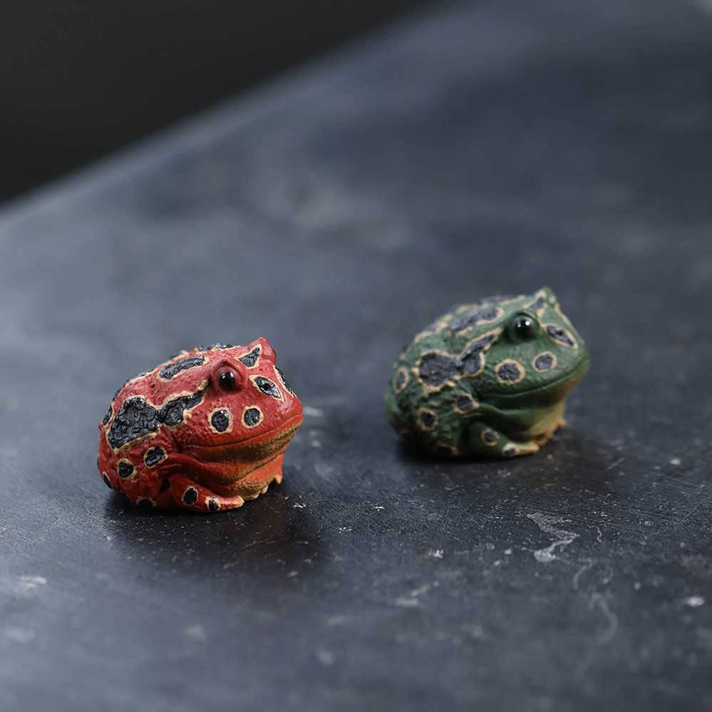 Frog Tea Pet Ornaments Golden Toad Accessories Tea Table Decorations ...