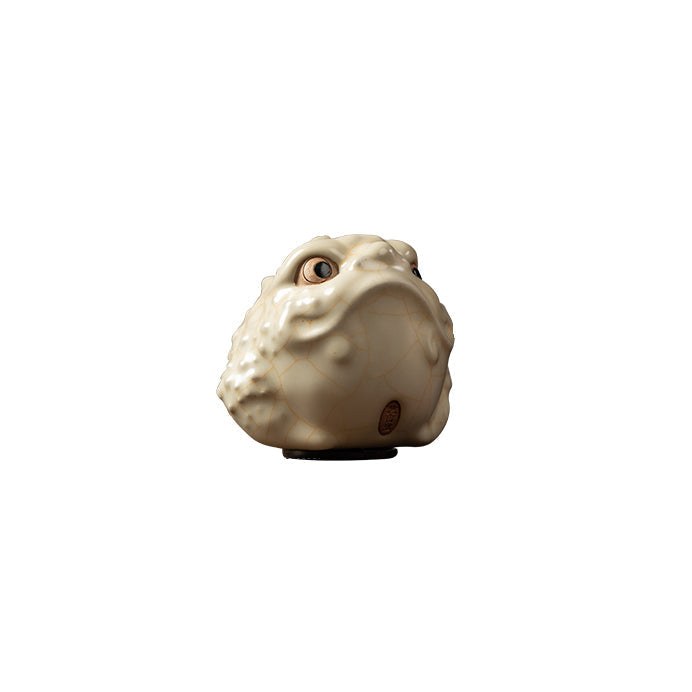 Golden Toad Ru Ware Tea Pet Wealth-Attracting Tea Art Accessories