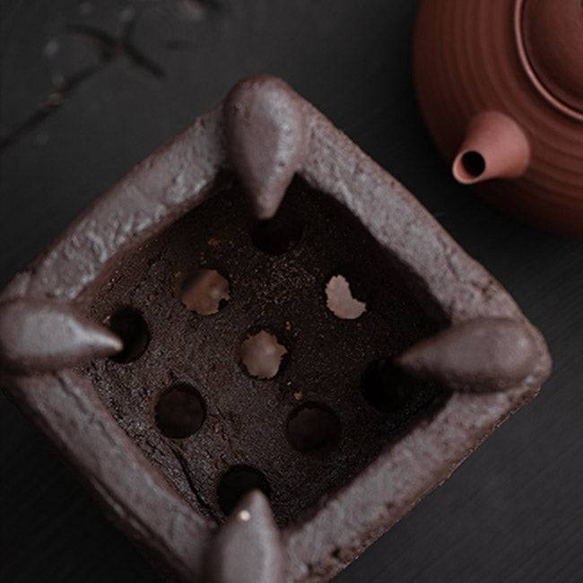 Hand-molded Old Rock Clay Tea Stove Tea Warmer Charcoal Stove