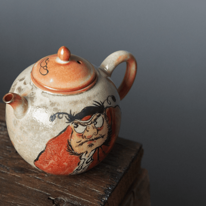Jingdezhen Hand-painted Zhong Kui Teapot