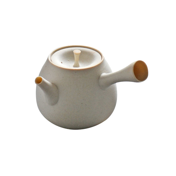 Side Handle White Clay Kettle