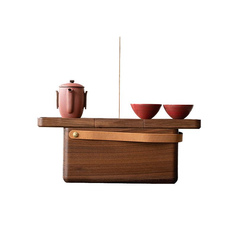 Portable Travel Tea Set Storage Luban Box, Travel Tea Set with Case ...