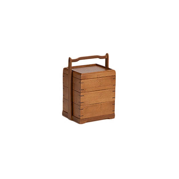 Outdoor Portable Tea Set Storage Basket Carrying Box Fruit Tea Snack ...