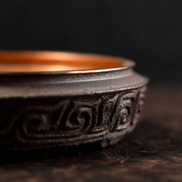 Gongfu Tea Tray with Drain - Round Portable Ceramic Tea Draining Tray ...