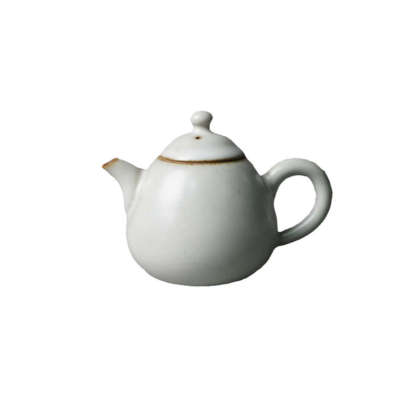 Ru Kiln Pear-shaped Seed Iron Teapot