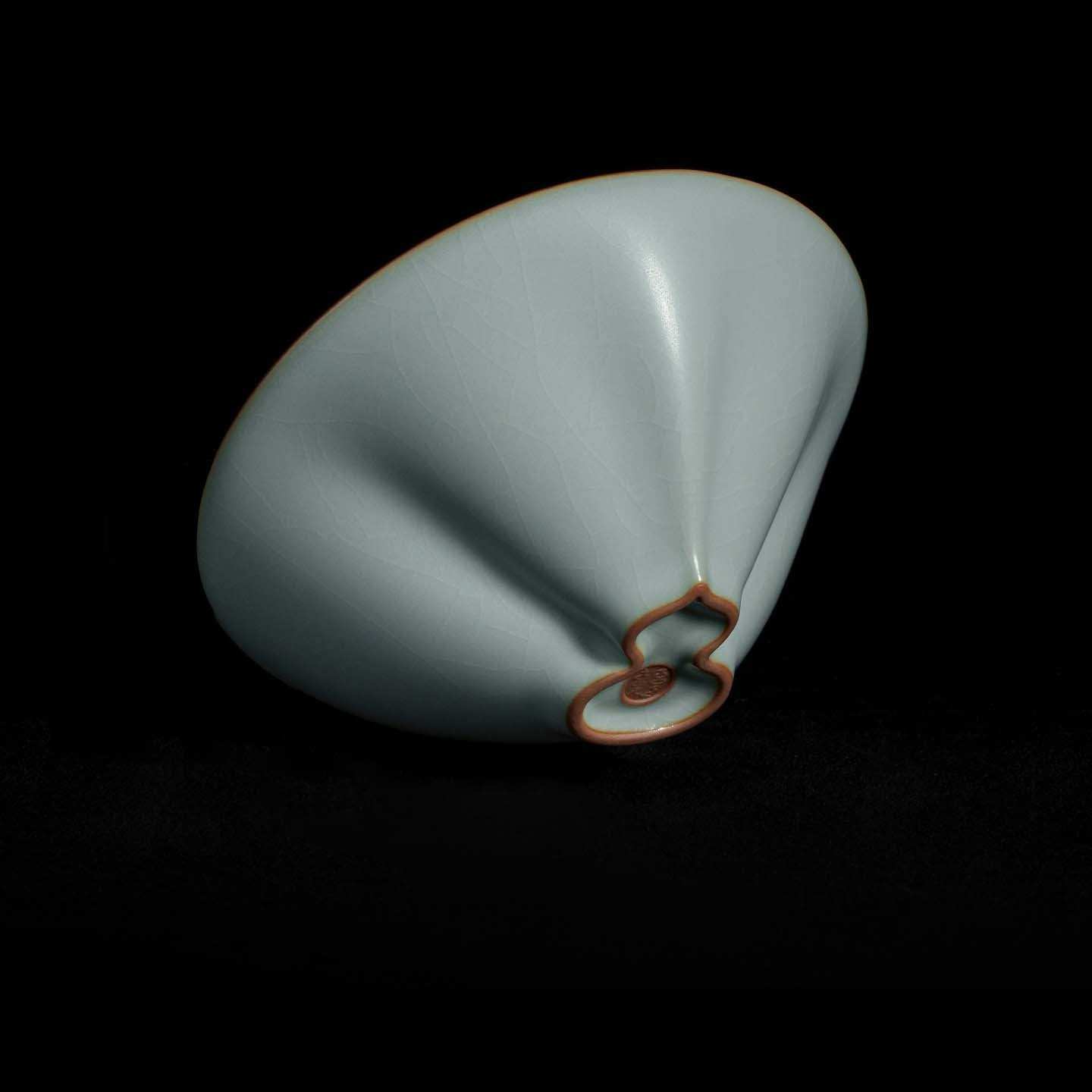 Morima Tea Ru Ware Gourd Qiankun Teacup - Thumbnail 2