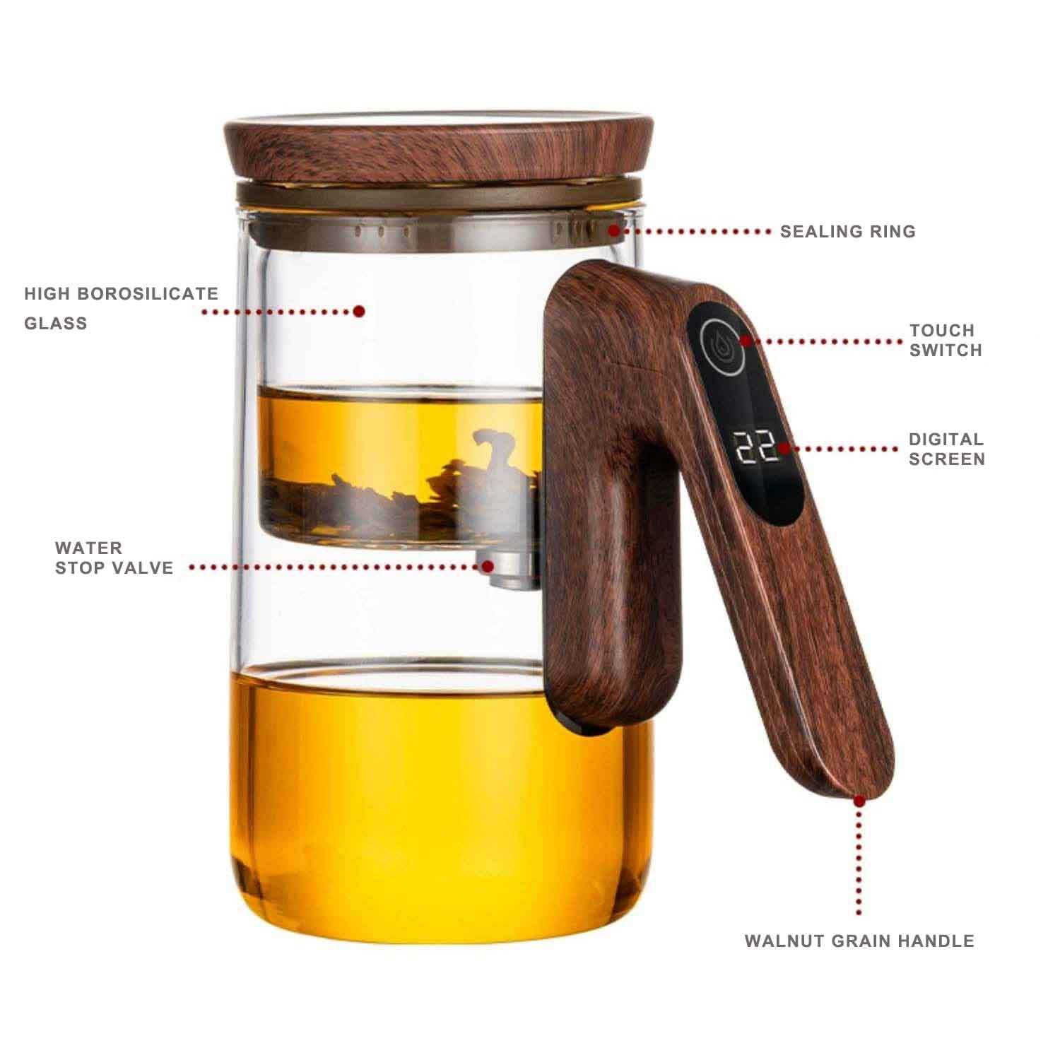 Smart Piao I Tea Pot, Smart Tea Infuser Compact Tea Maker Electric ...