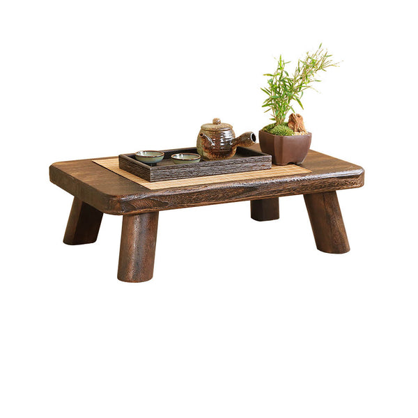 Mini table à thé en bois massif
