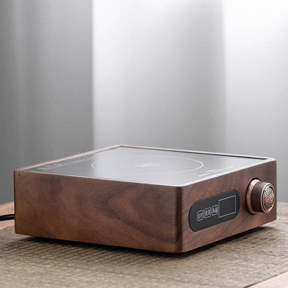 Electric Ceramic Stove - Walnut Material, Quick Heating & Modern Design ...