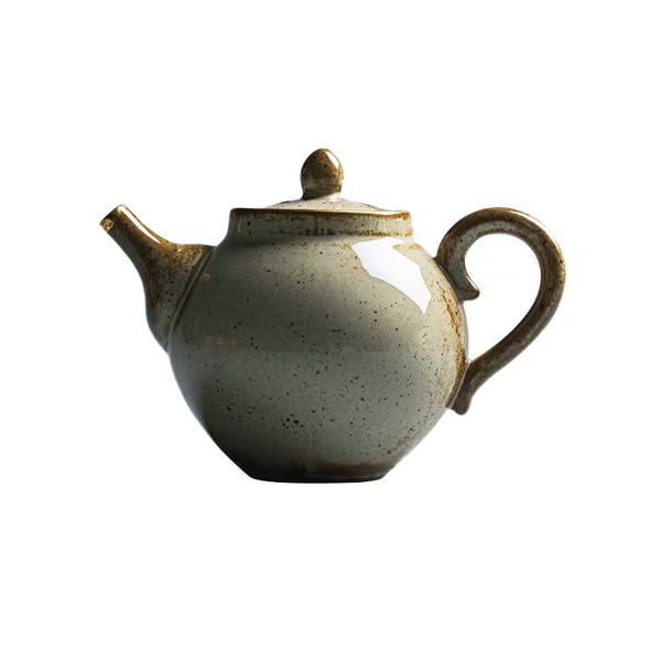 Stoneware Gold Teapot