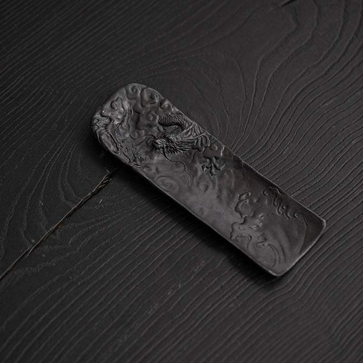 Swimming Dragon Tin Tea Scoop for Gongfu tea