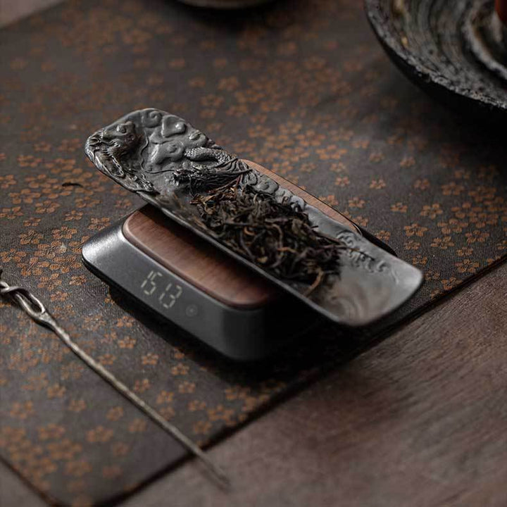 Swimming Dragon Tin Tea Scoop for Gongfu tea