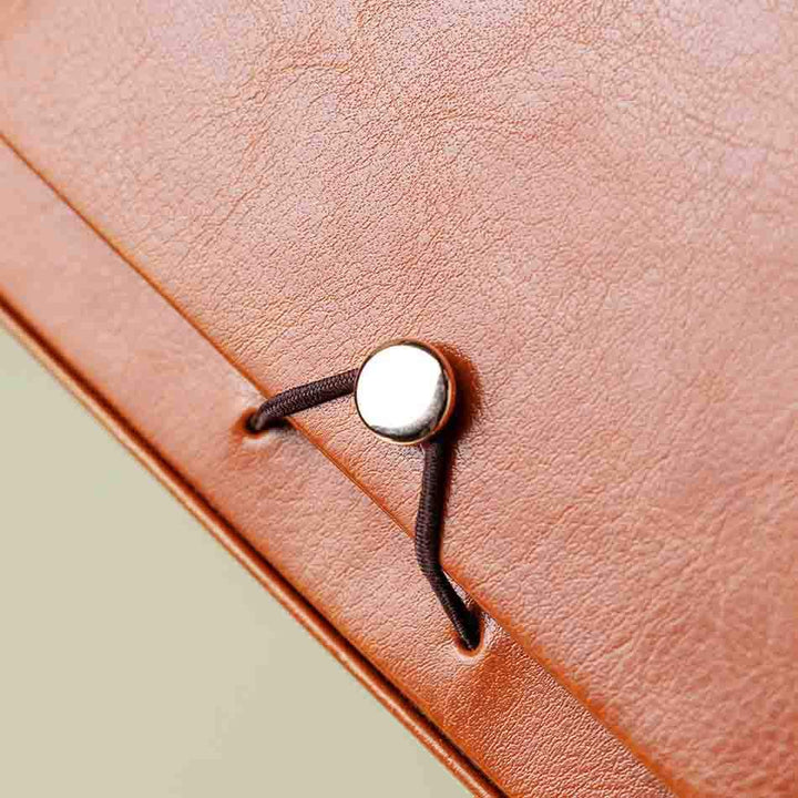 Tea Set Storage Leather Bag Outdoor Portable Storage Box Cosmetic Box