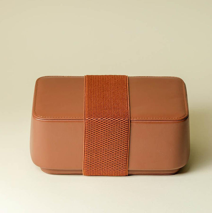 Tea Set Storage Leather Bag Outdoor Portable Storage Box Cosmetic Box