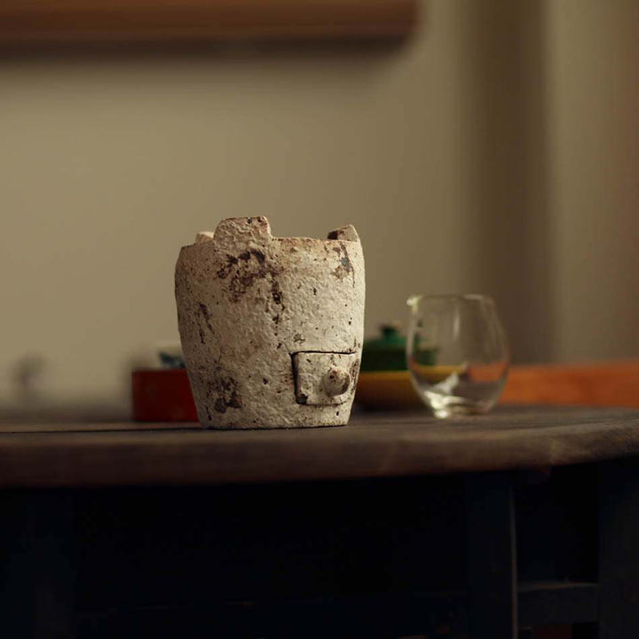 Wabi-sabi Fenyin White Clay Charcoal Stove