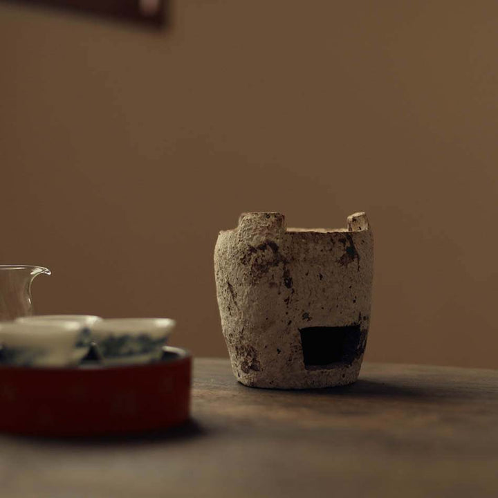 Wabi-sabi Fenyin White Clay Charcoal Stove