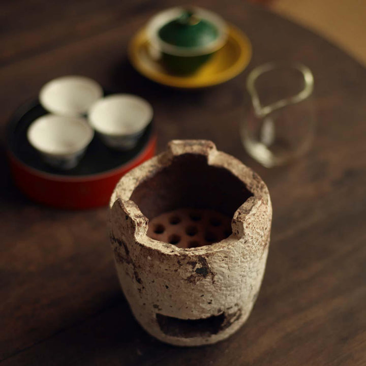 Wabi-sabi Fenyin White Clay Charcoal Stove