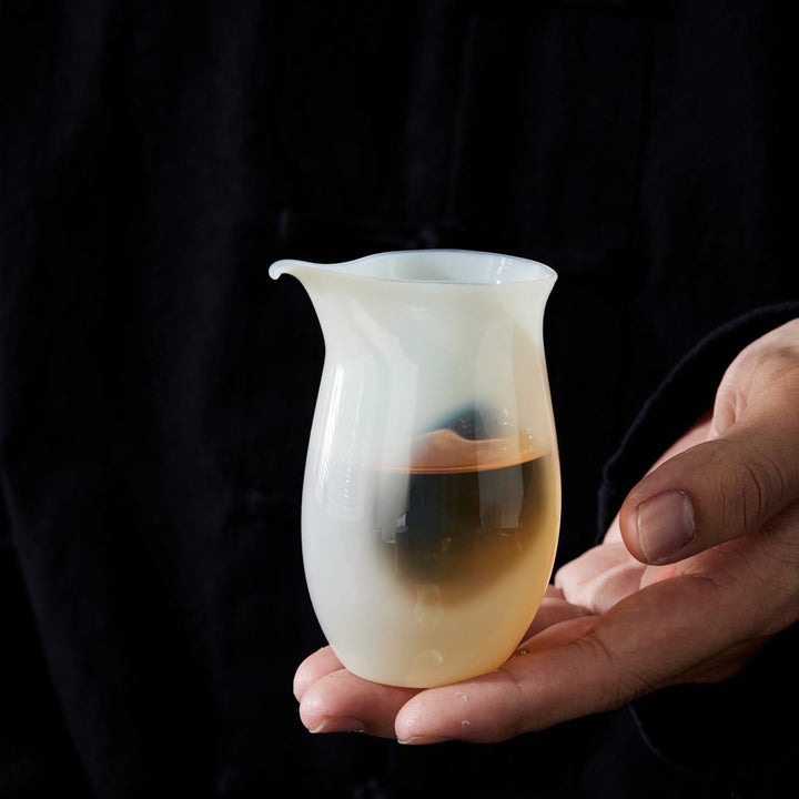 White Moonlight Asuka Glass Fairness Cup