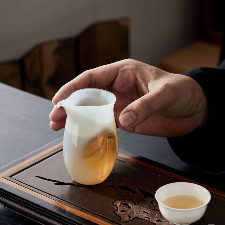 White Moonlight Asuka Glass Fairness Cup