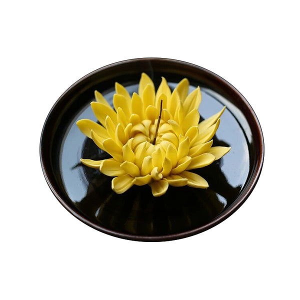 Décoration de chrysanthème en céramique