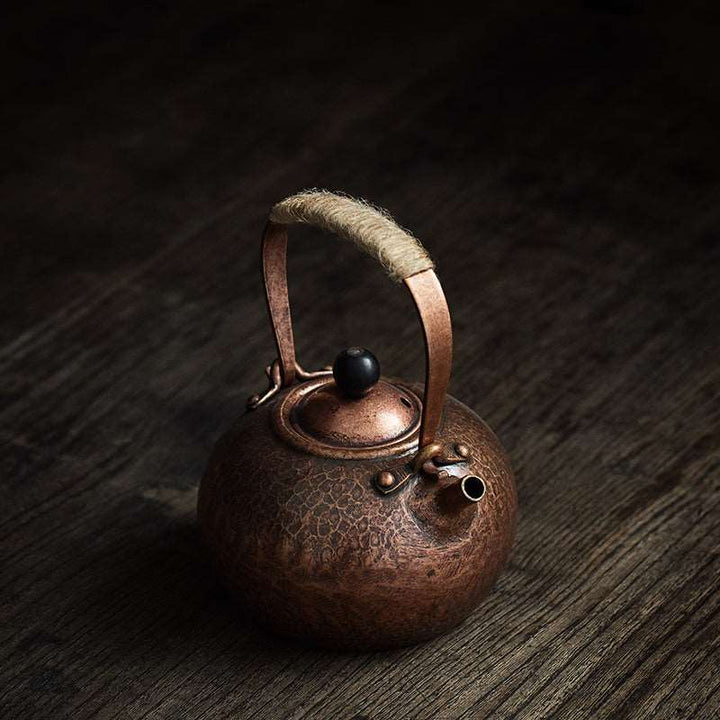 Antique Forged Brass Kettle