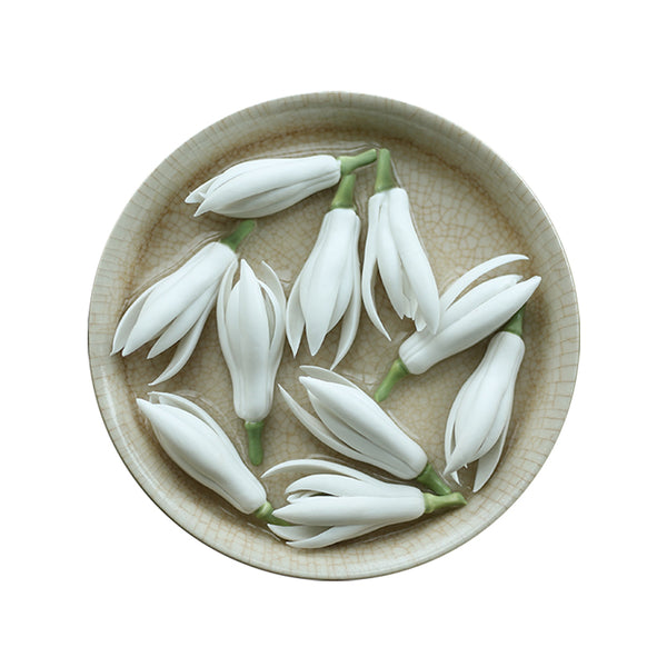 Ceramic White Magnolia Flower