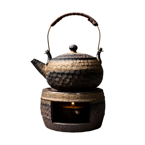 Warmes Teekocher-Set aus Steingut