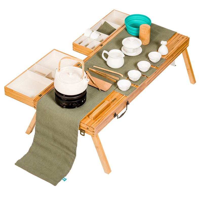 Portable Tea Maker Integrated Table for Effortless Brewing – Cultural ...