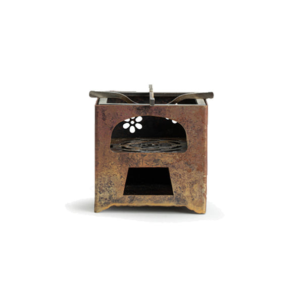 Red Copper Square Charcoal Stove