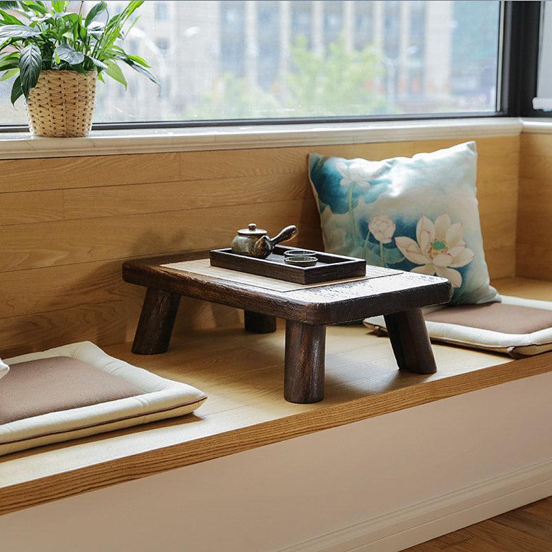 Mini Tea Table - Portable Solid Wood Table Tatami Table Zen Tea Table ...